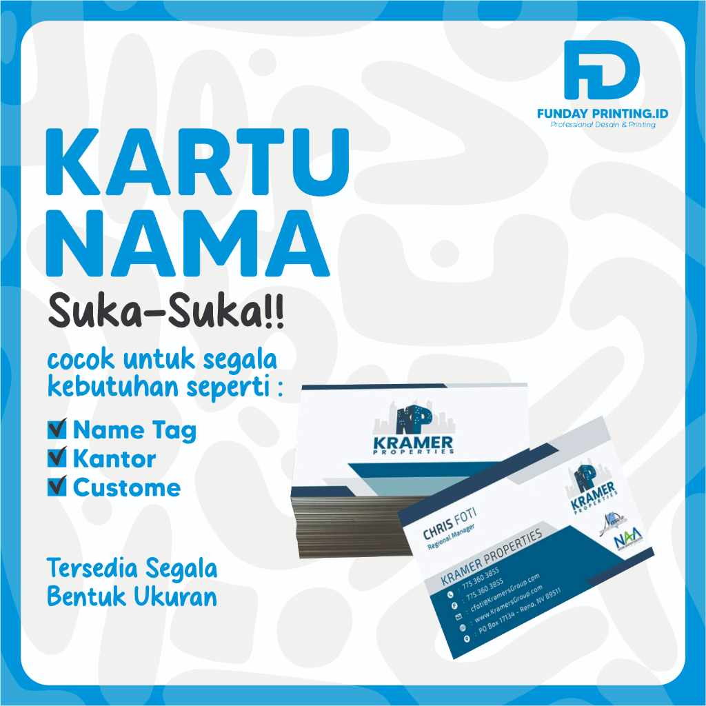 

Kartu Nama | Kartu Nama Custome | Kartu Nama Murah | Kartu Nama Per Box