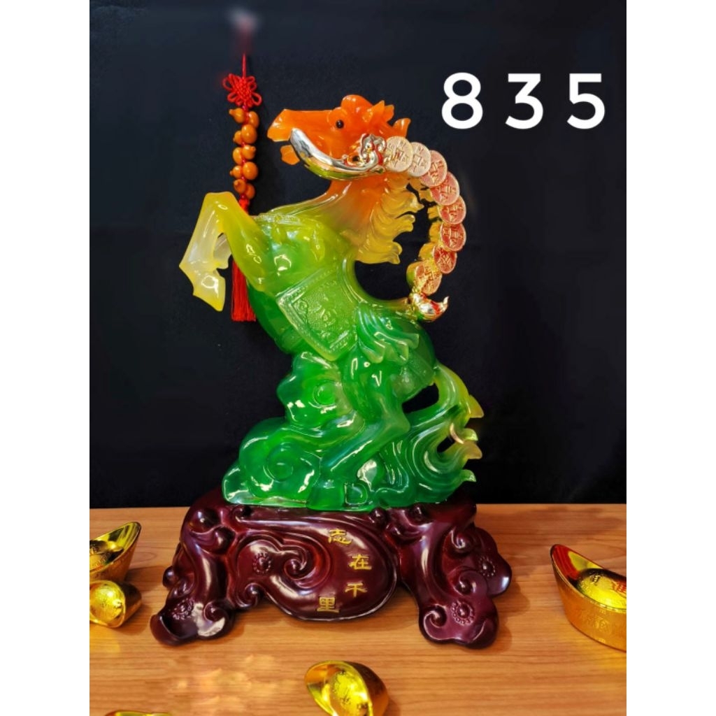 Pajangan Fengshui Kuda / Patung Kuda Kebenruntungan / Patung Fengshui Hoki (835)