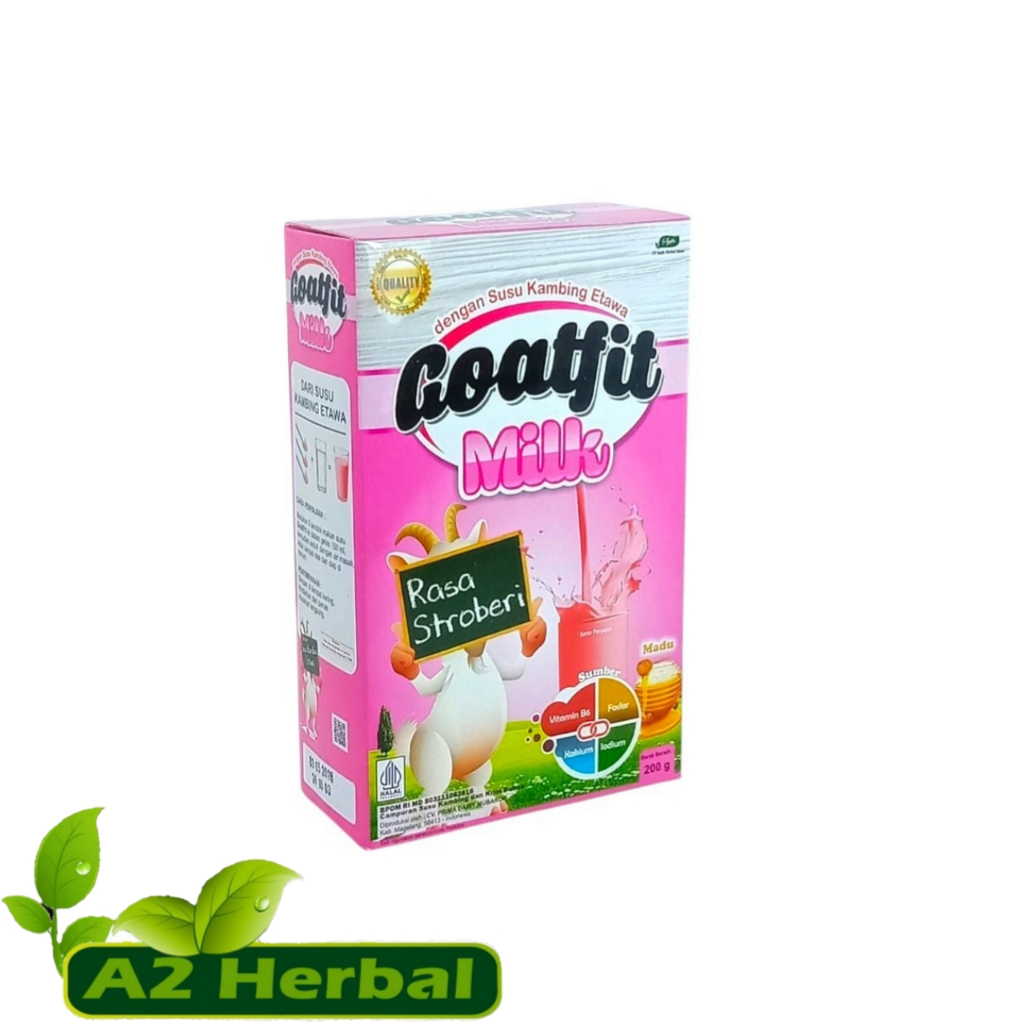 

Susu Kambing Etawa Goatfit Milk Strawberry | Goat Fit Stroberi Per Box Kemasan 200 gr