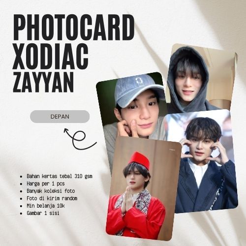 [1PCS] PHOTOCARD XODIAC ZAYYAN | PHOTOCARD KPOP | PHOTOCARD DRAKOR | PHOTOCARD DRACIN