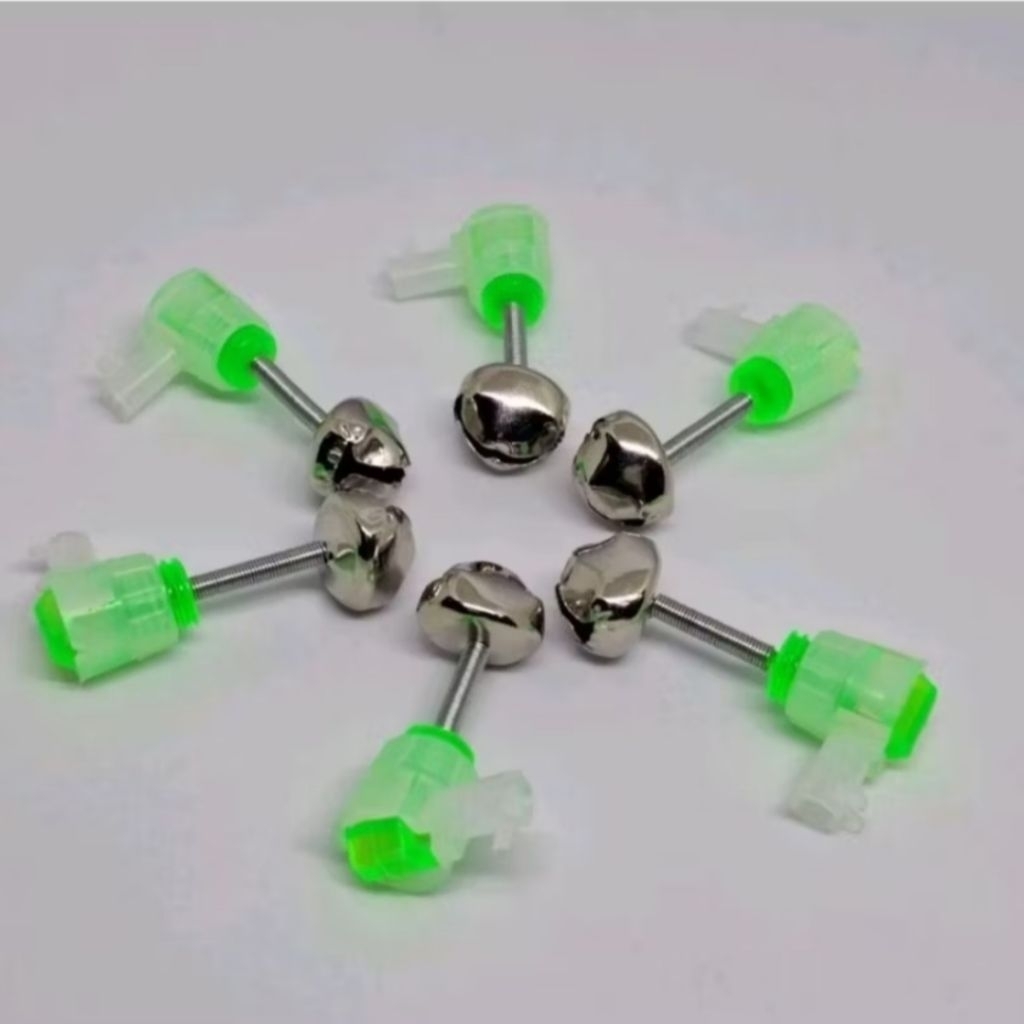 10pcs Bell Plastik Single Putar Drat Untuk Pancing