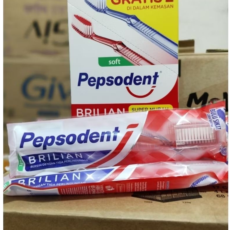 2PCS SIKAT GIGI PEPSODENT LEMBUT / SIKAT GIGI PEPSODENT