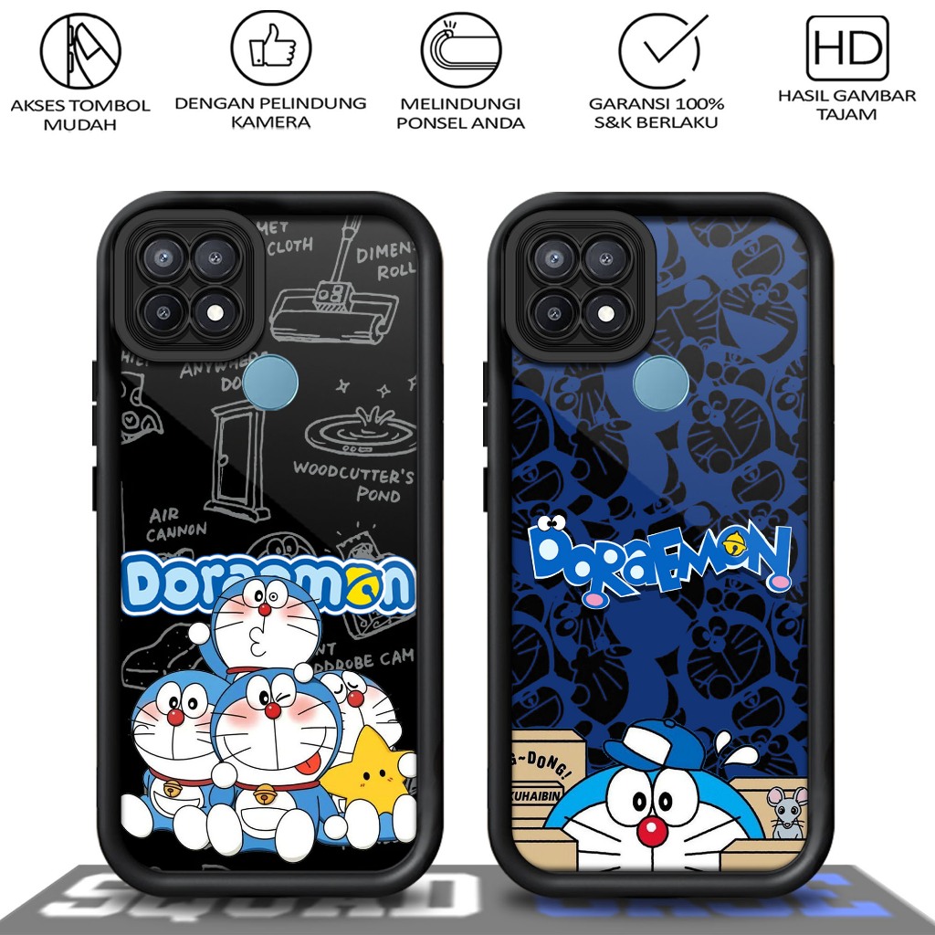 Case Premium Compatible For OPPO A15 A15S A35  Motif [ DORAEMON ]  Casing Softcase Glossy Anti jamur