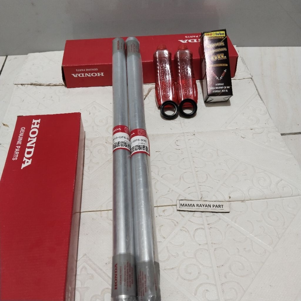 Shock+Sil Oli Shock Depan Honda Win Win GL100 Sepasang kanan kiri Shock+Sil Oli (GF6)