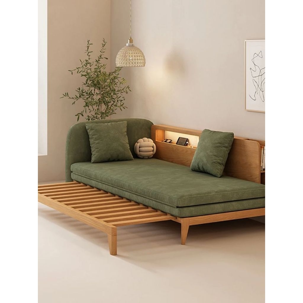 Wijaya Furniture Sofa Bed Japandi Kayu Jati Tpk