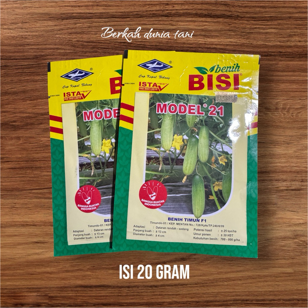 Benih Timun Lalap MODEL 21 Cap Kapal Terbang 20 gram