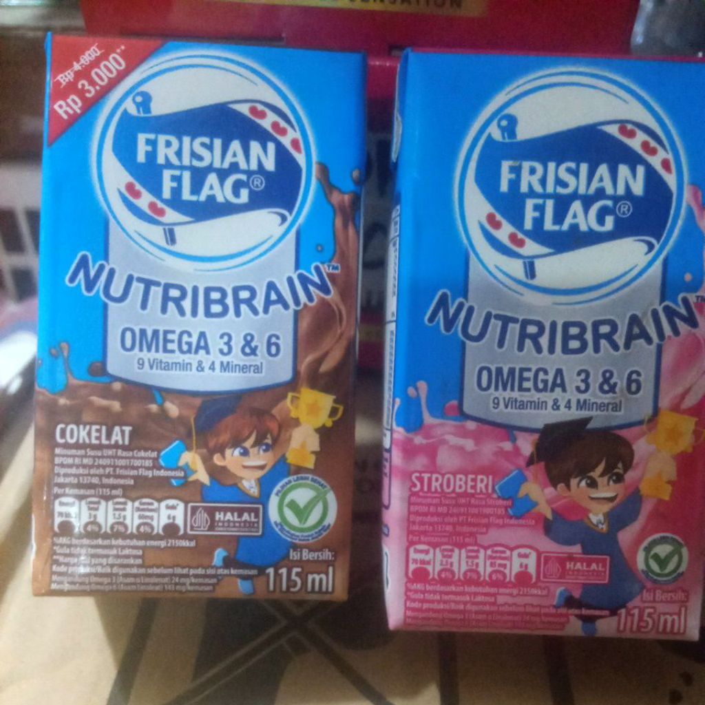 

Harga/pack 6pcs Frisian flag Coklat dan Strawberry