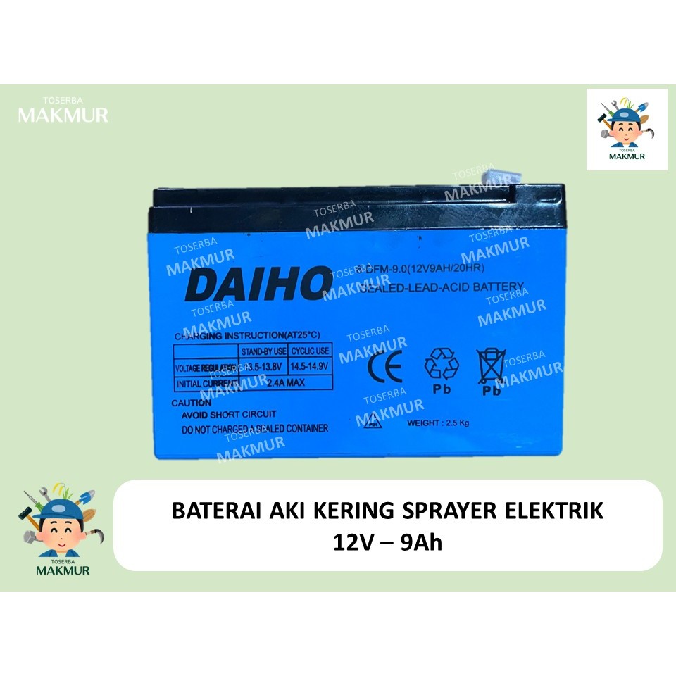 Baterai 12 9Ah / Aki Sprayer hama 12V / 9Ah Baterai UPS