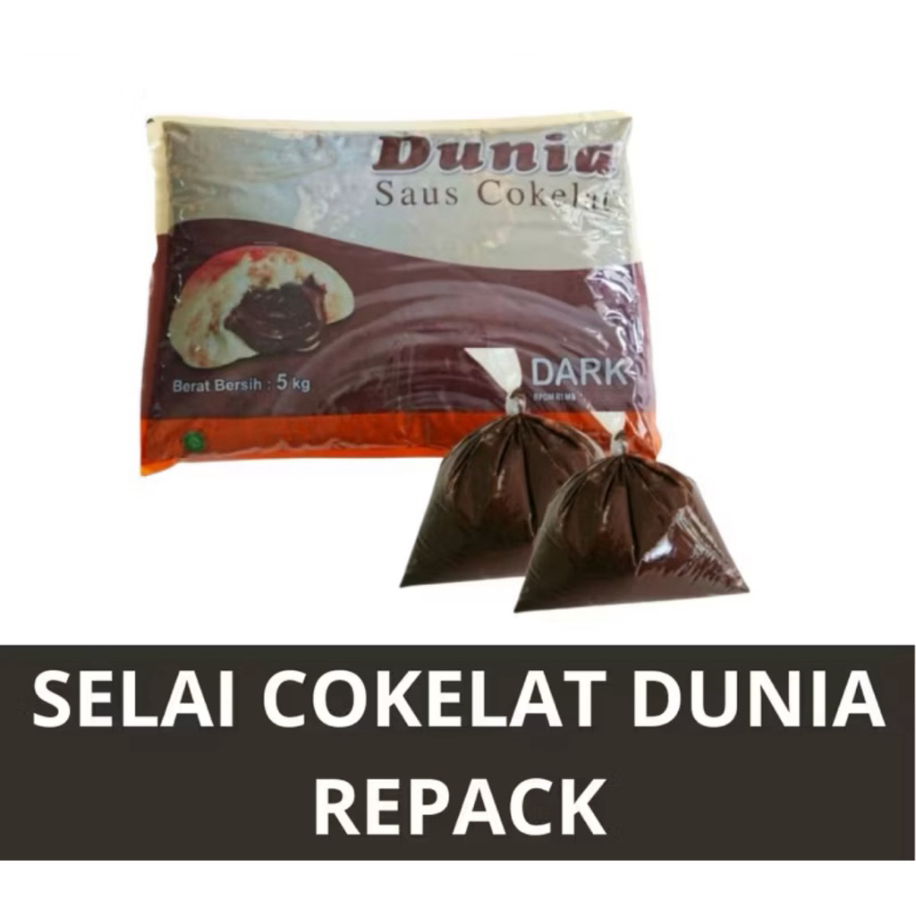 

SELAI COKLAT FILLING DUNIA REPACK 1kg - DUNIA CHOCOLATE FILLING repack 1 kg