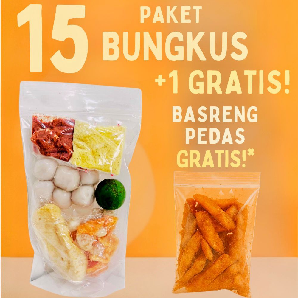 

Baso Aci Kuah Pedas Isi 15 pcs + GRATIS Basreng | Cemilan Pedas Murah Viral Kekinian | Boci isi 15