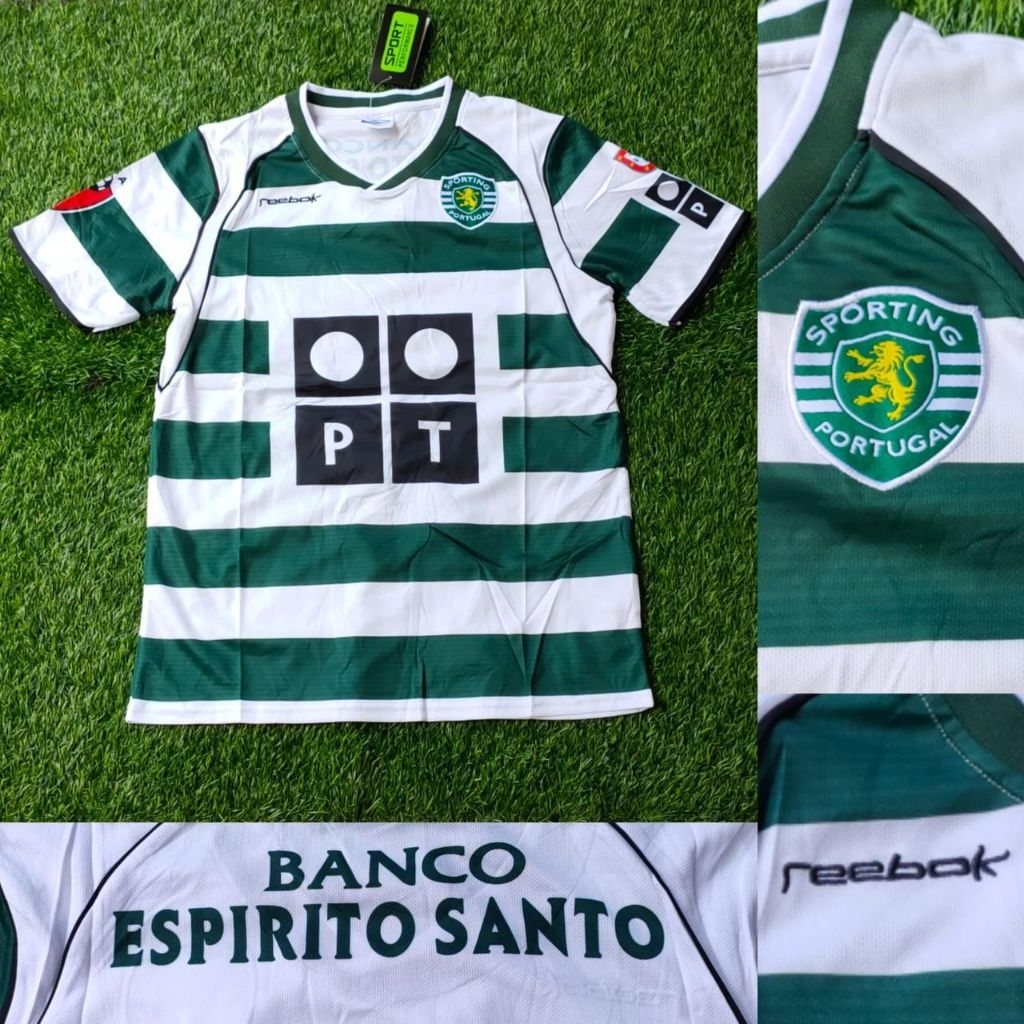 Jersey Bola Sporting lisbon 2002/03 Grade Ori High Quality