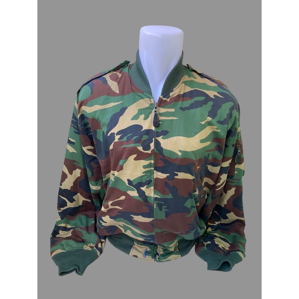 Jaket Bomber ECWCS Loreng Woodland Vintage ROKA Navy Korea Army (3)