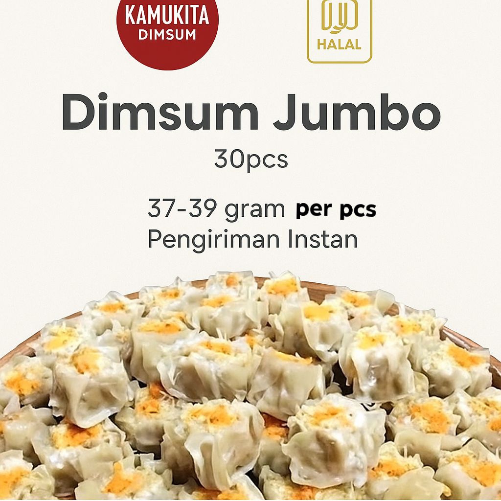 

Dimsum Jumbo Frozen MIX 30pcs FREE SAOS– Ayam Full Daging, Halal