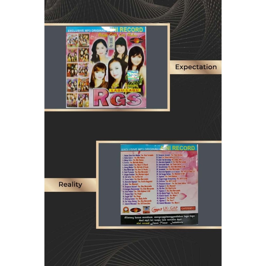 CD audio MP3 dangdut rgs