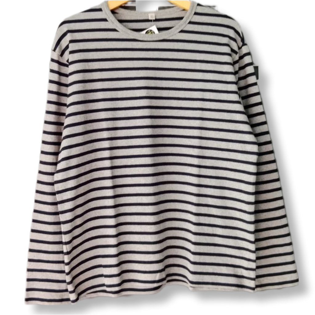 UNIQLO STRIPE LONG SLEEVE T-SHIRT | KAOS LENGAN PANJANG | CLWM 2