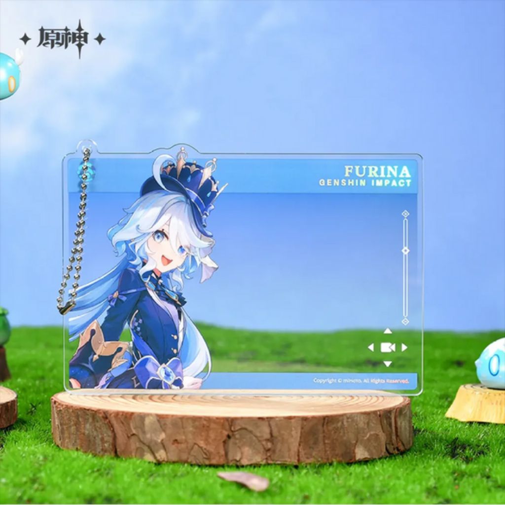 Official Hoyoverse Genshin Impact Acrylic Photocard Venti Zhongli Nahida Raiden