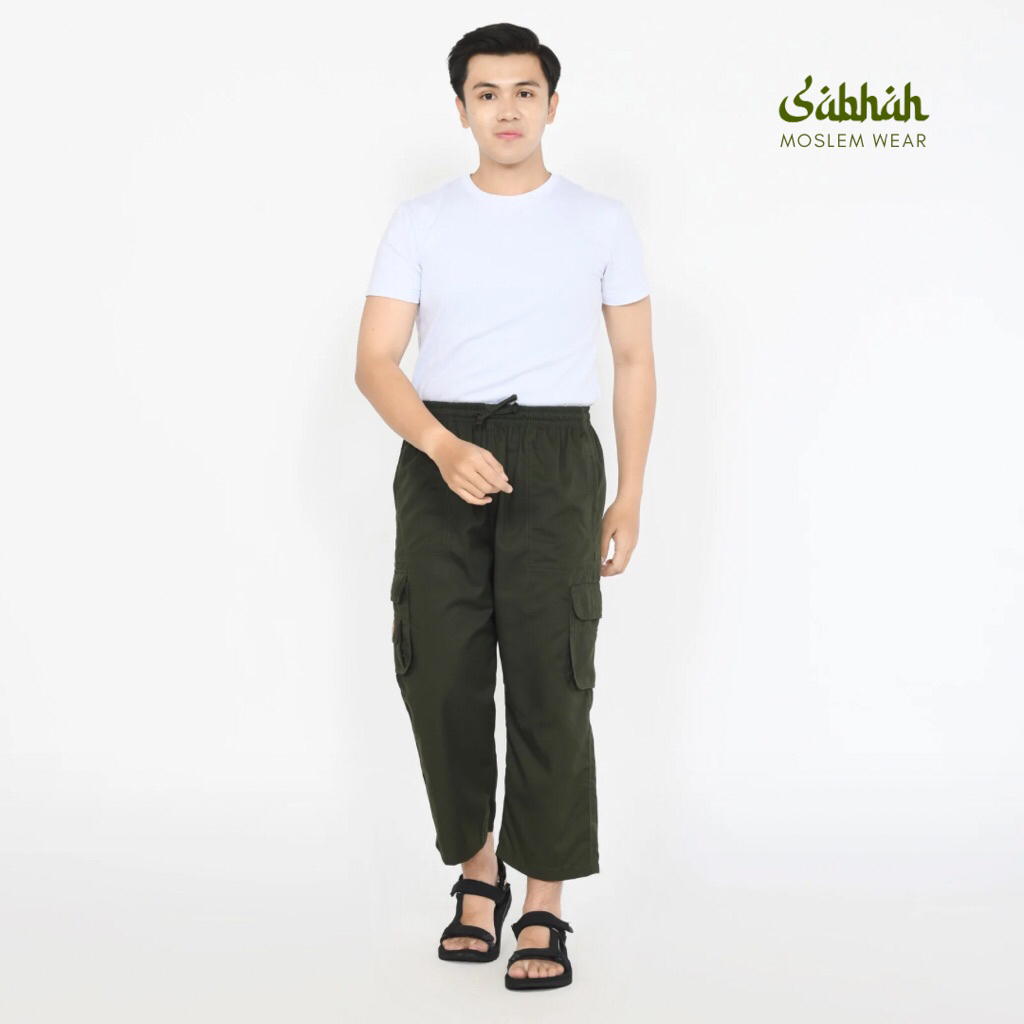 Celana Sirwal Tempur Cargo Hijau Army