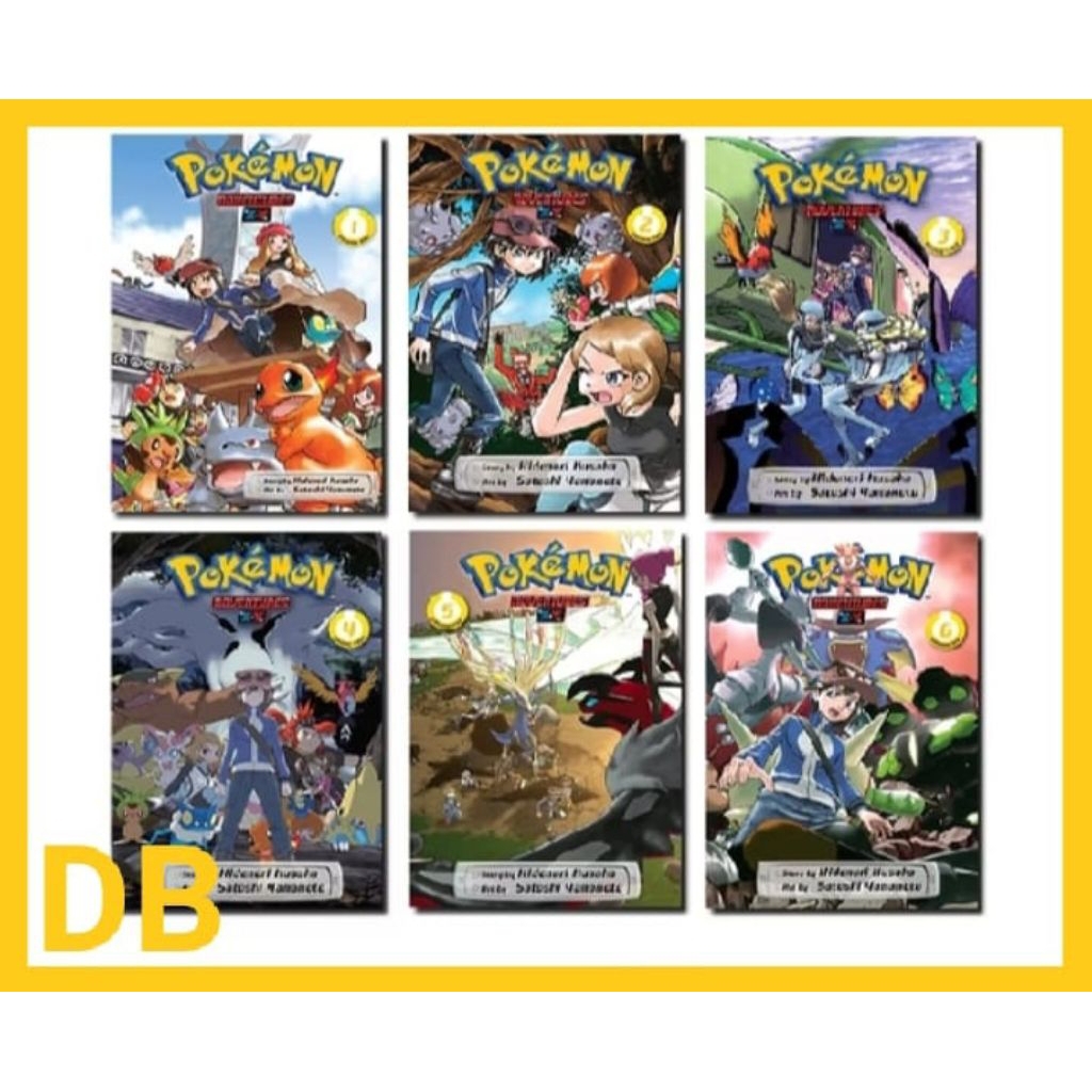 komik pokemon adventure XY by Hidenori Kusaka vol1-6 ( English)