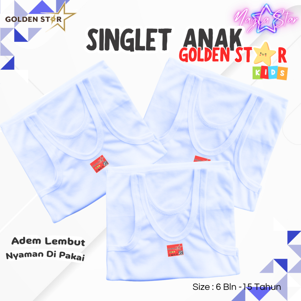 6 PCS Kaos Dalam Anak Laki Laki Dan Perempuan- Kaos Dalam Bayi - Kaos Dalam Anak Laki Laki Lusinan T