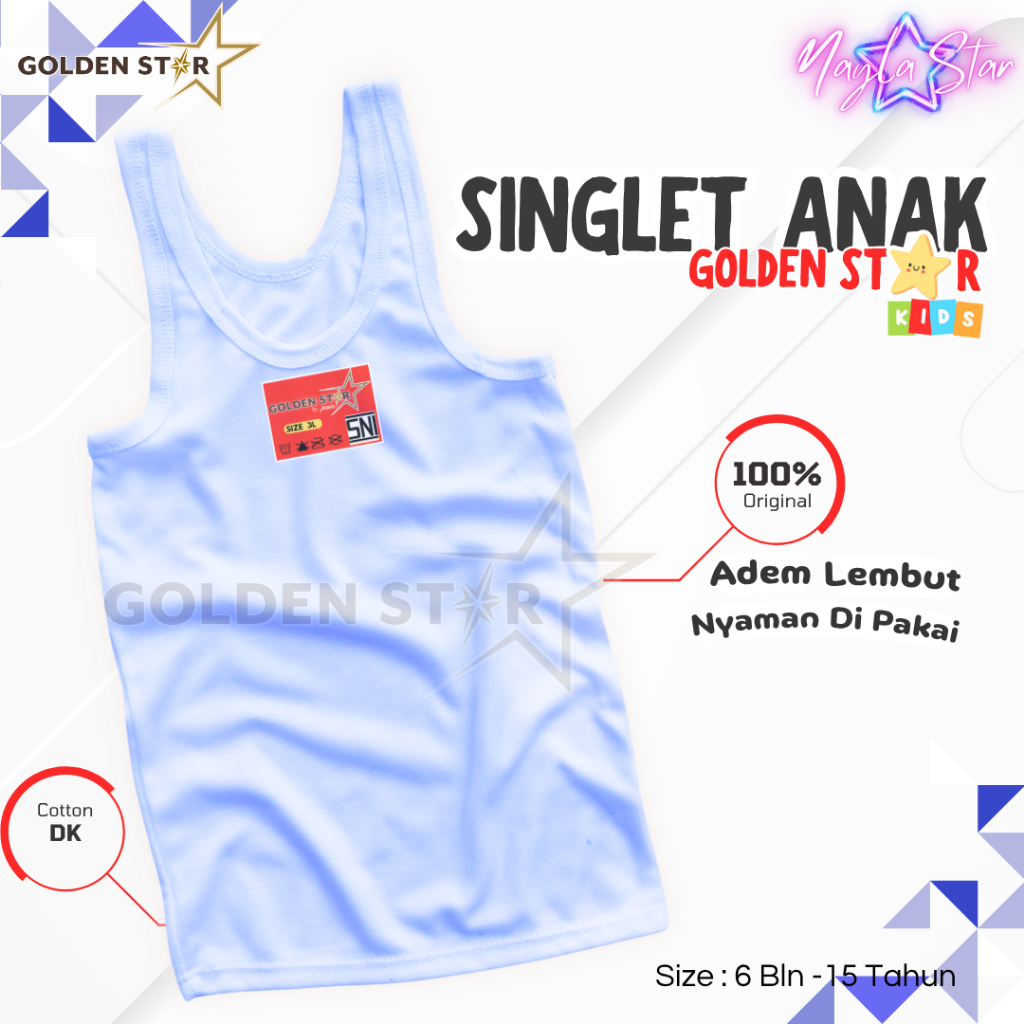 1/2 Lusin Kaos Dalam Anak Laki Laki Dan Perempuan - Kaos Dalam Bayi - Kaos Dalam Anak Laki Laki Lusi