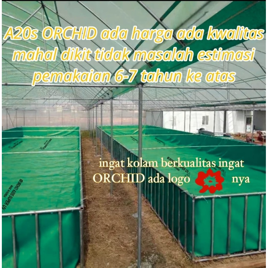 terpal kolam A20s ukuran 11x7x2