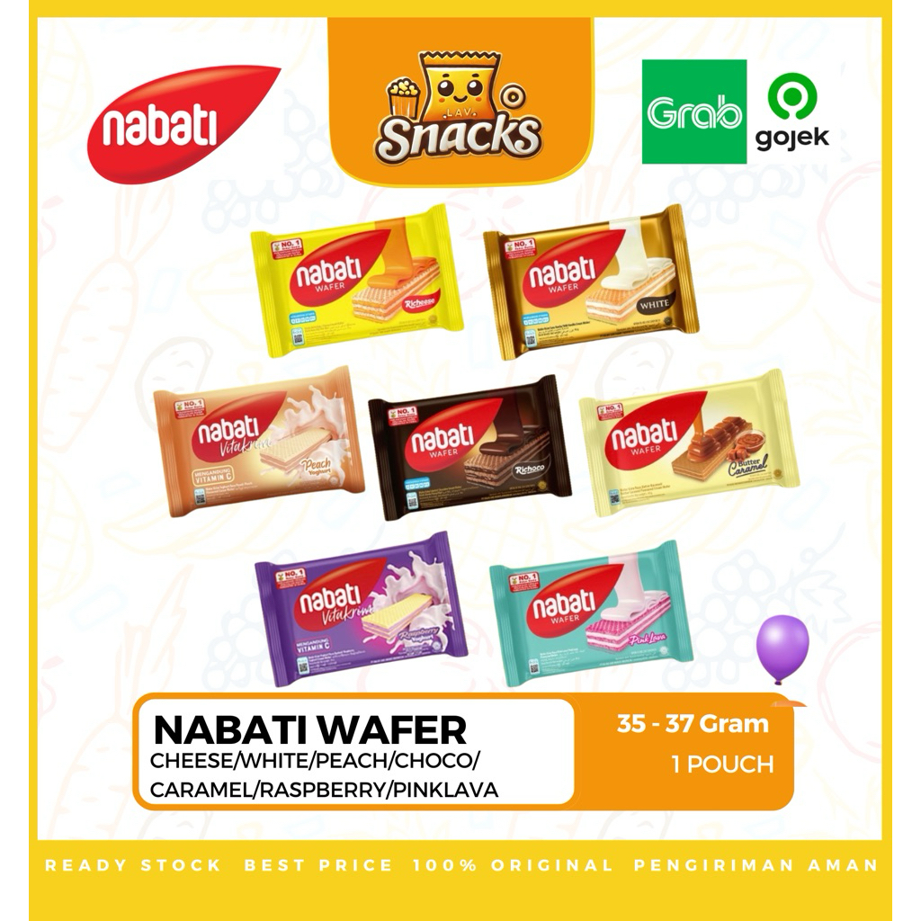 

Lav.Snacks︱Nabati Biskuit Wafer Richeese / Richoco 37GR - 1 PACK