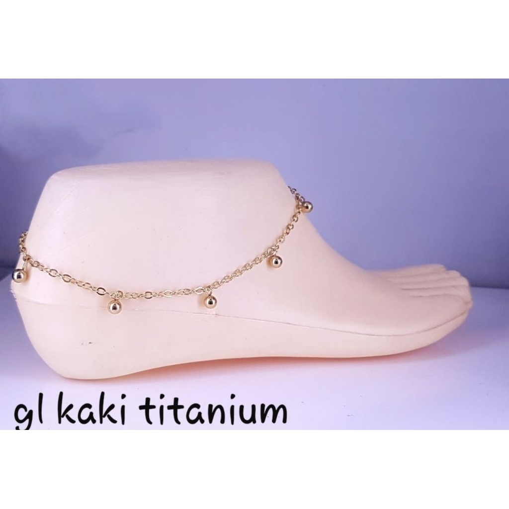 Gelang kaki titanium, Gelang Kaki Wanita, Gelang Kaki Elegant