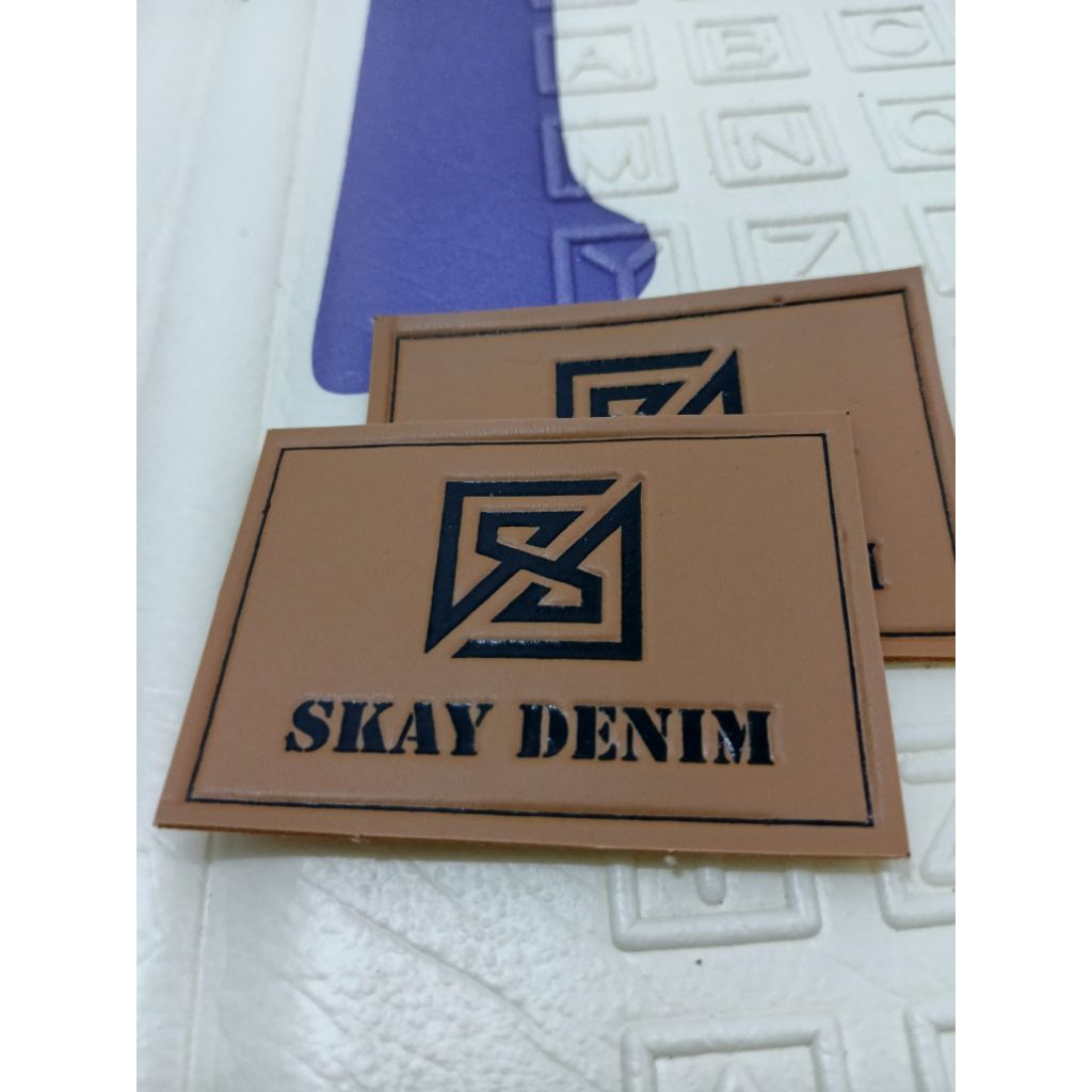 

label kulit imitasi/label custom/label denim/label jeans