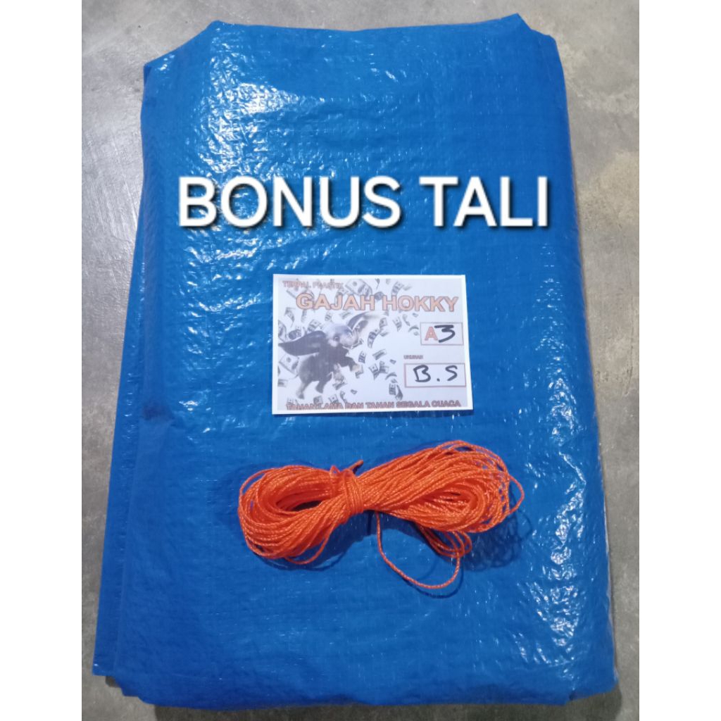 Terpal Plastik A3 Ukuran 5x10 Meter / Terpal Kolam / Terpal Alas Padi