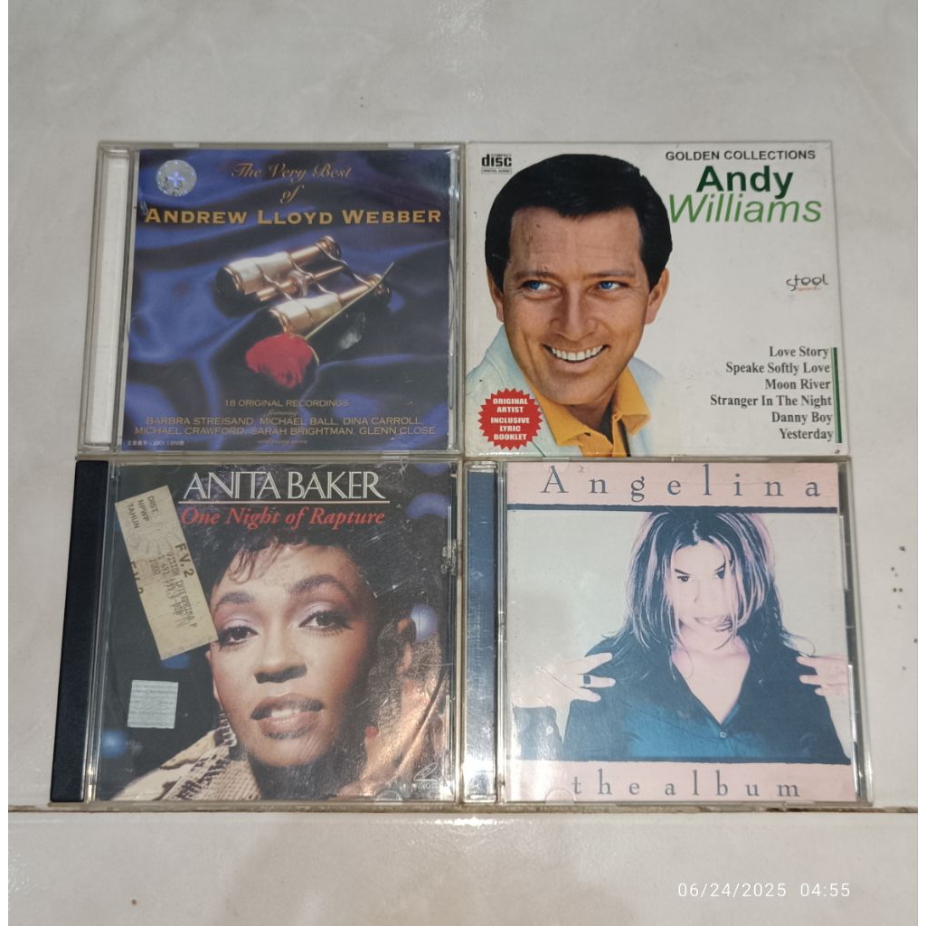 cd & vcd ANDREW LLOYD WEBBER-The Very Best of / ANDY WILLIAMS-Golden Collection / ANITA BAKER-One Ni