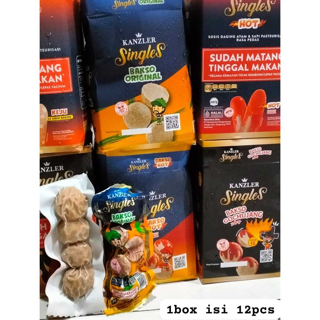 

Baso sapi original Kanzler Bakso sapi Kanzler 1dus isi 12pack @ 4pc
