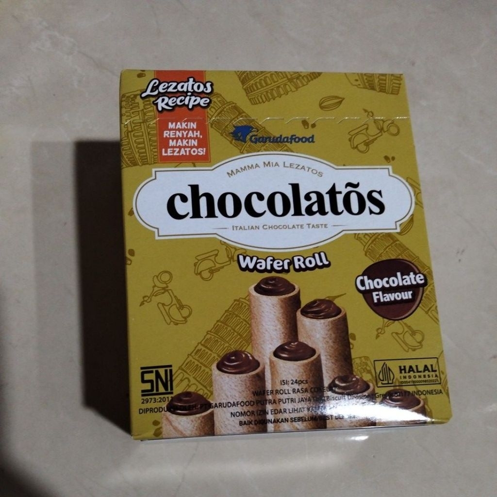 

Chocolatos Wafer Roll isi 24