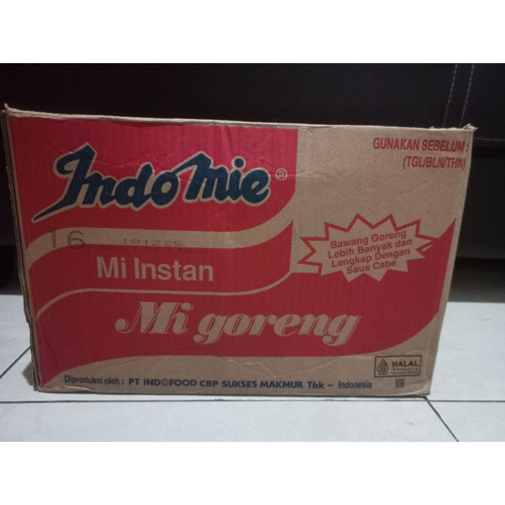 

Indomie goreng 1 karton