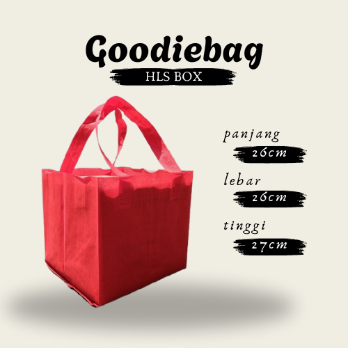 

(LUSINAN) Tas hajatan box kotak nasi 25x25 spunbond isi 12pcs