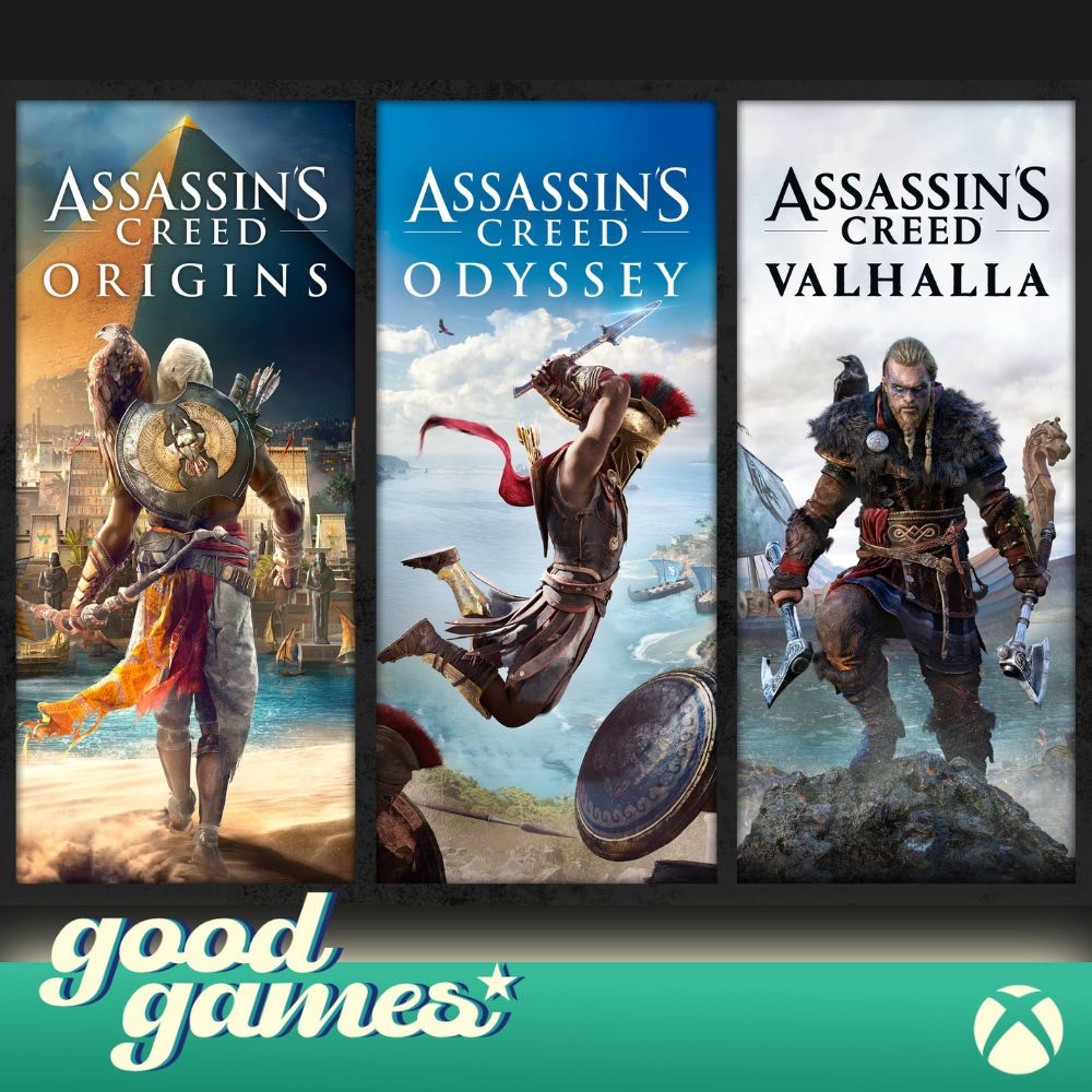 Assassins Creed Bundle: Valhalla, Odyssey, Origins