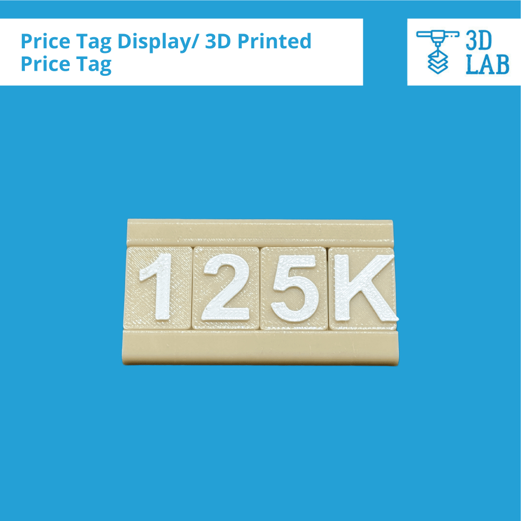 

Display Harga / Price Tag Display | 3D Printed