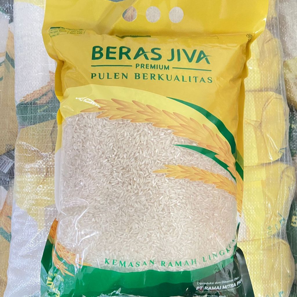 

Beras Jiva Premium 5KG Berkualitas Pulen Putih Alami Tanpa Bahan Pengawet Murah