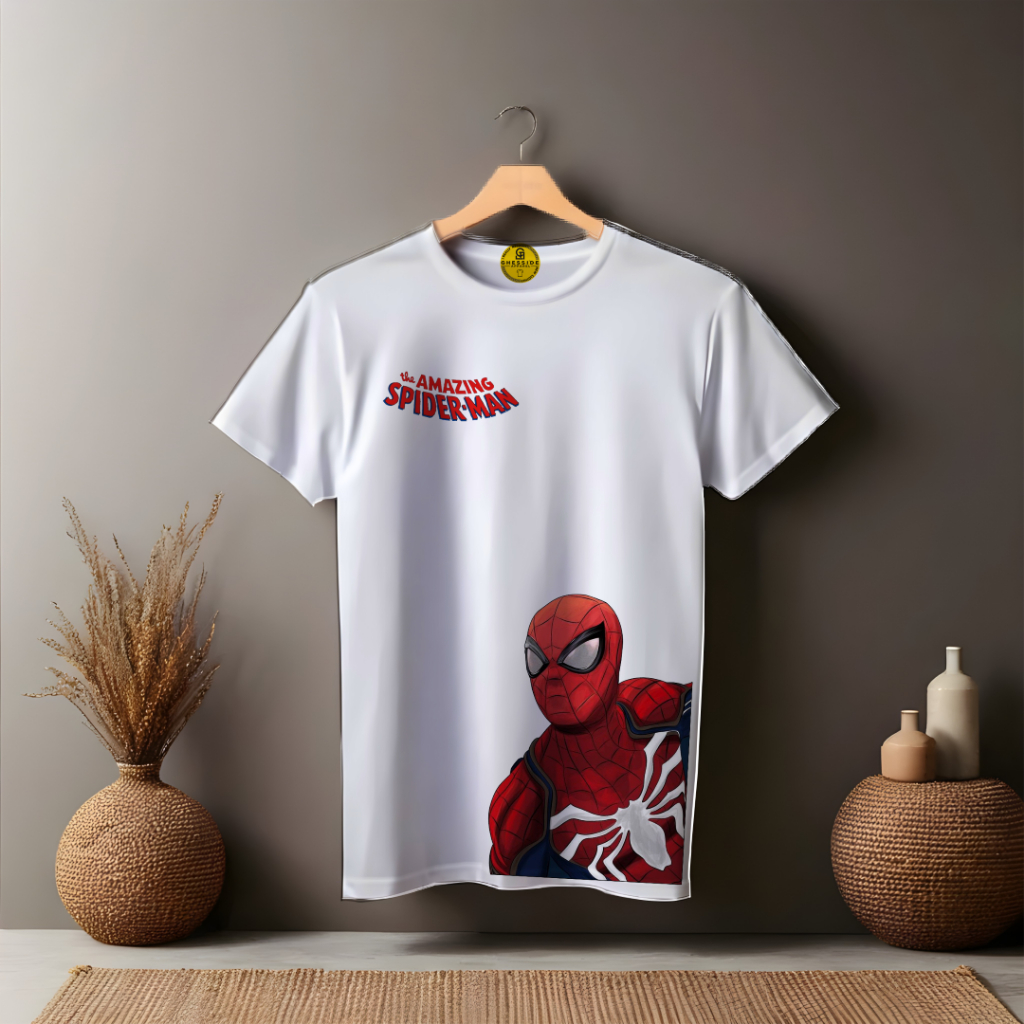 BAJU KAOS ANAK KARAKTER LAKI-LAKI/PEREMPUAN, KARAKTER SPIDERMAN