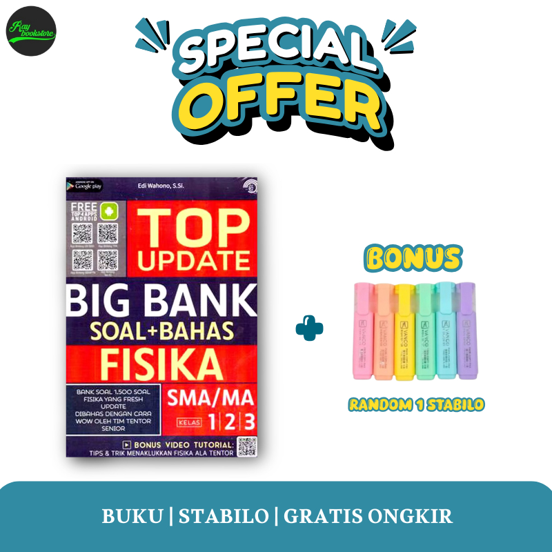 Buku Top Update Big Bank Soal + Bahas Fisika SMA/MA 1, 2, 3 (FREE BONUS) -  Bintang Wahyu