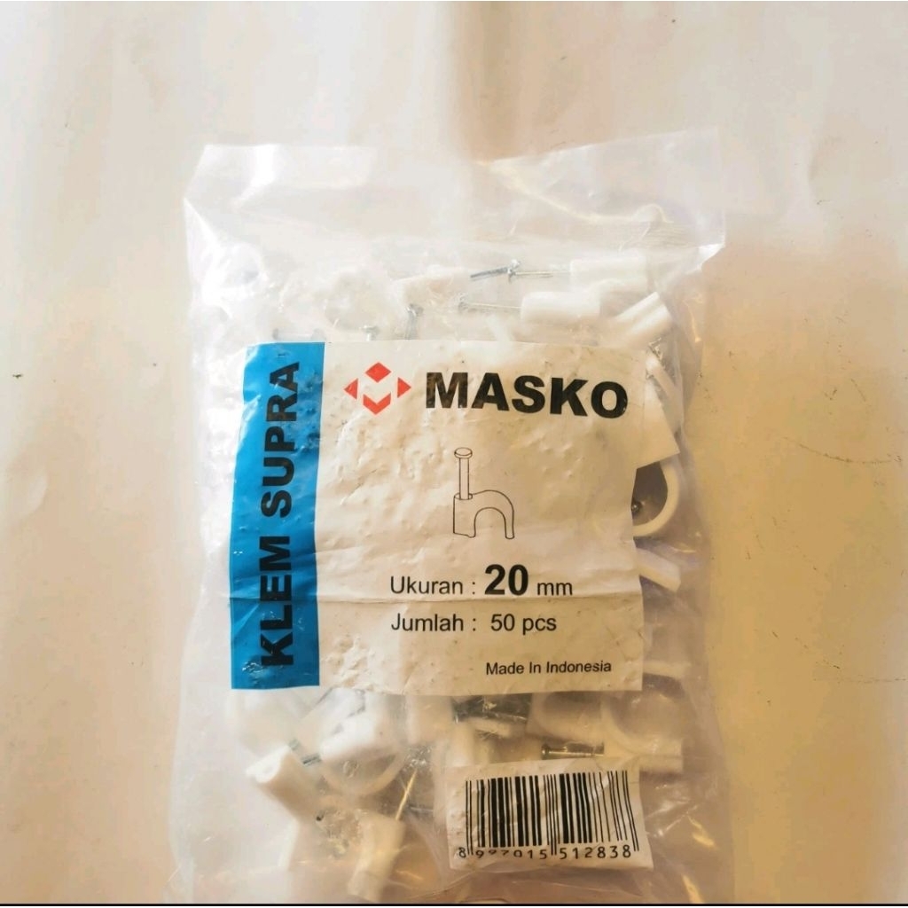 Klem kabel no 20mm Klem 20mm Clem No 20mm Klem Pipa Conduit 20mm Klem Paku Pipa Conduit