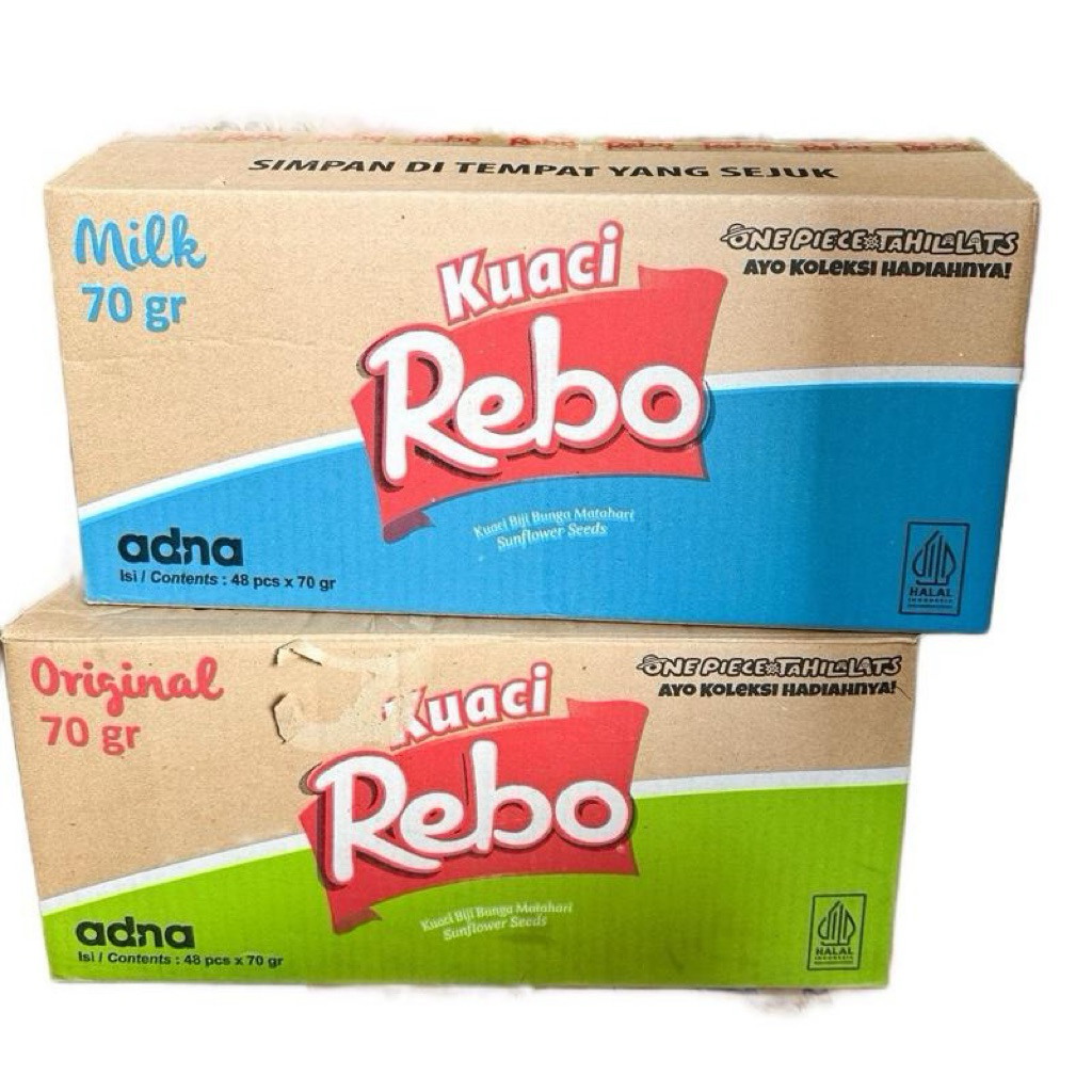 

KUACI REBO ISI 48 PACK MILK & ORIGINAL @70GR Gurih Renyah