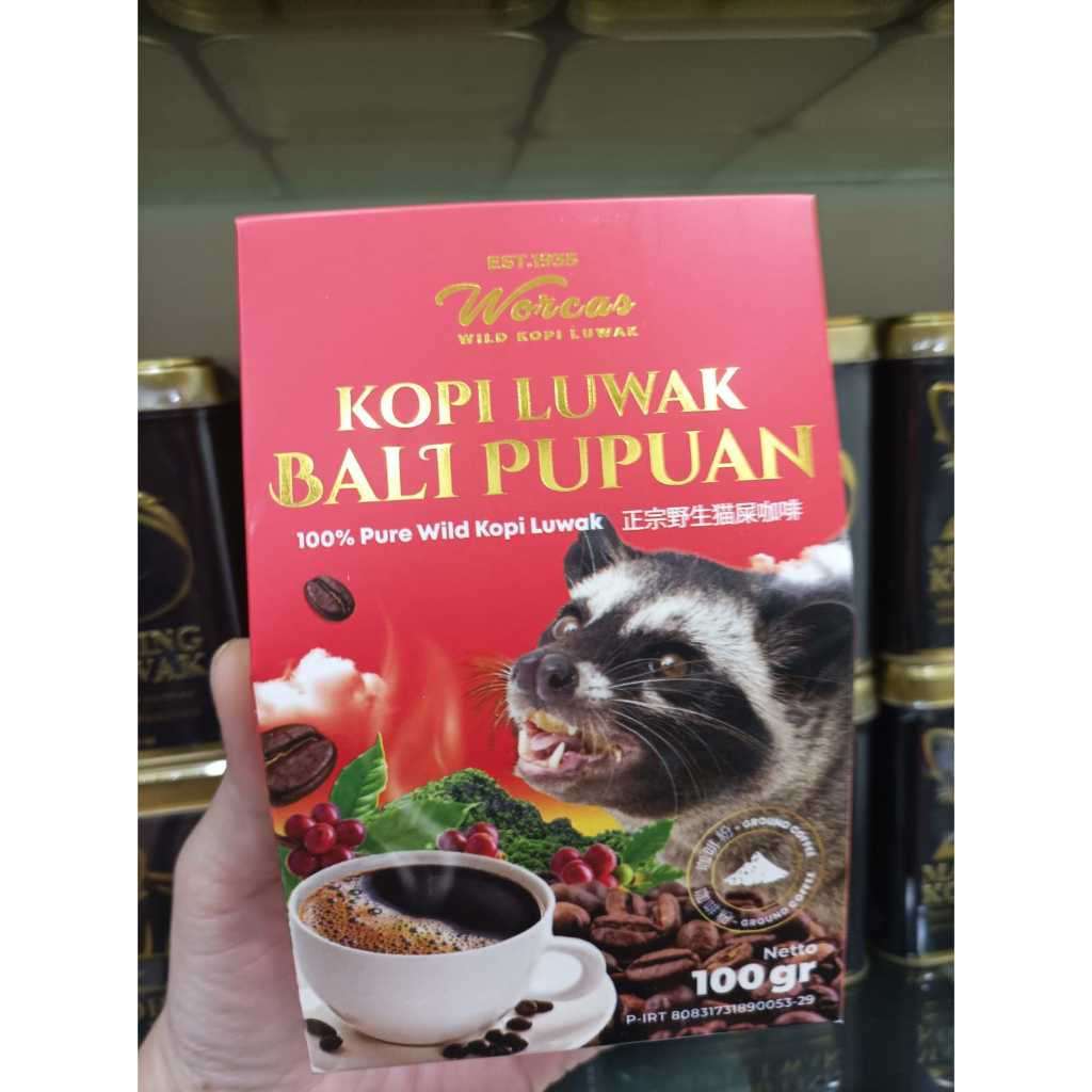 

WORCAS Kopi Luwak Bali Pupuan Tali 100gr