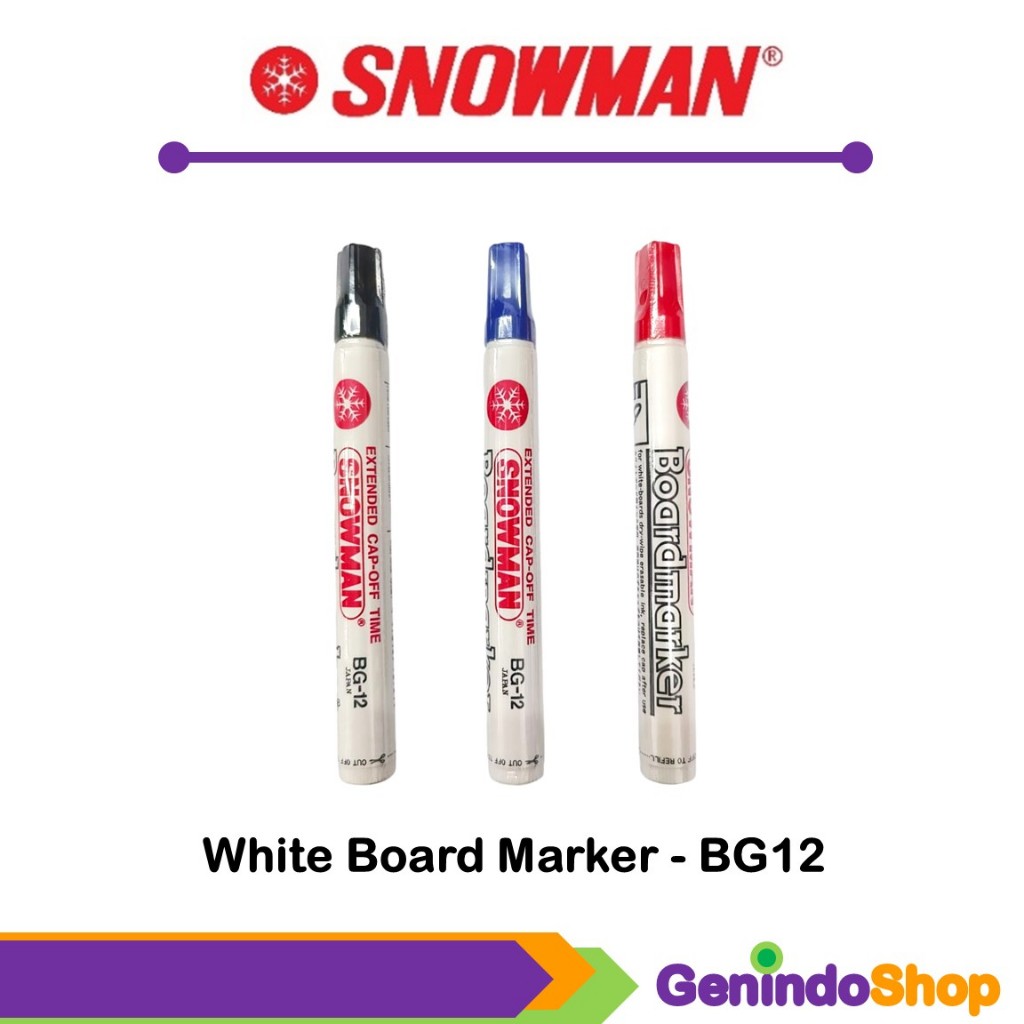 

Spidol Papan Tulis / White Boardmarker Snowman BG-12
