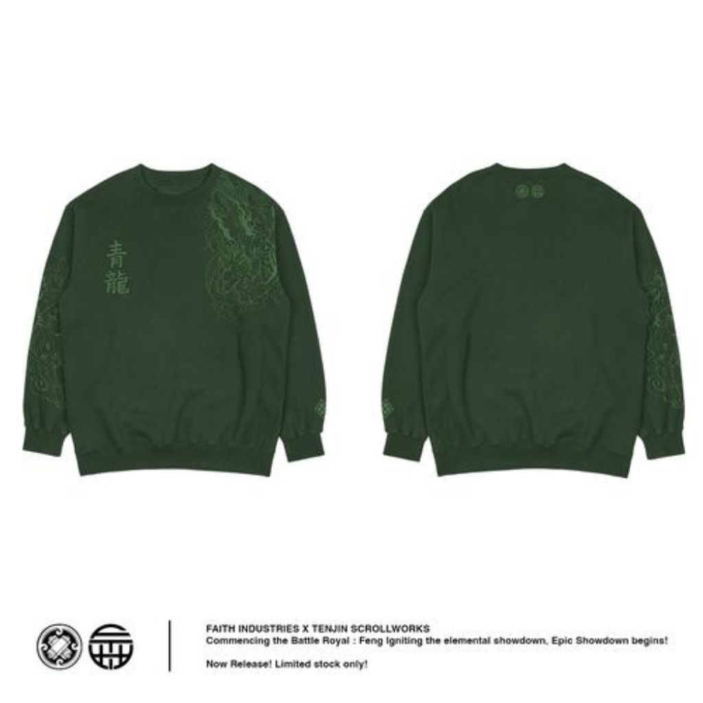 FAITH INDUSTRIES x Tenjin Scrollworks Crewneck | Size M