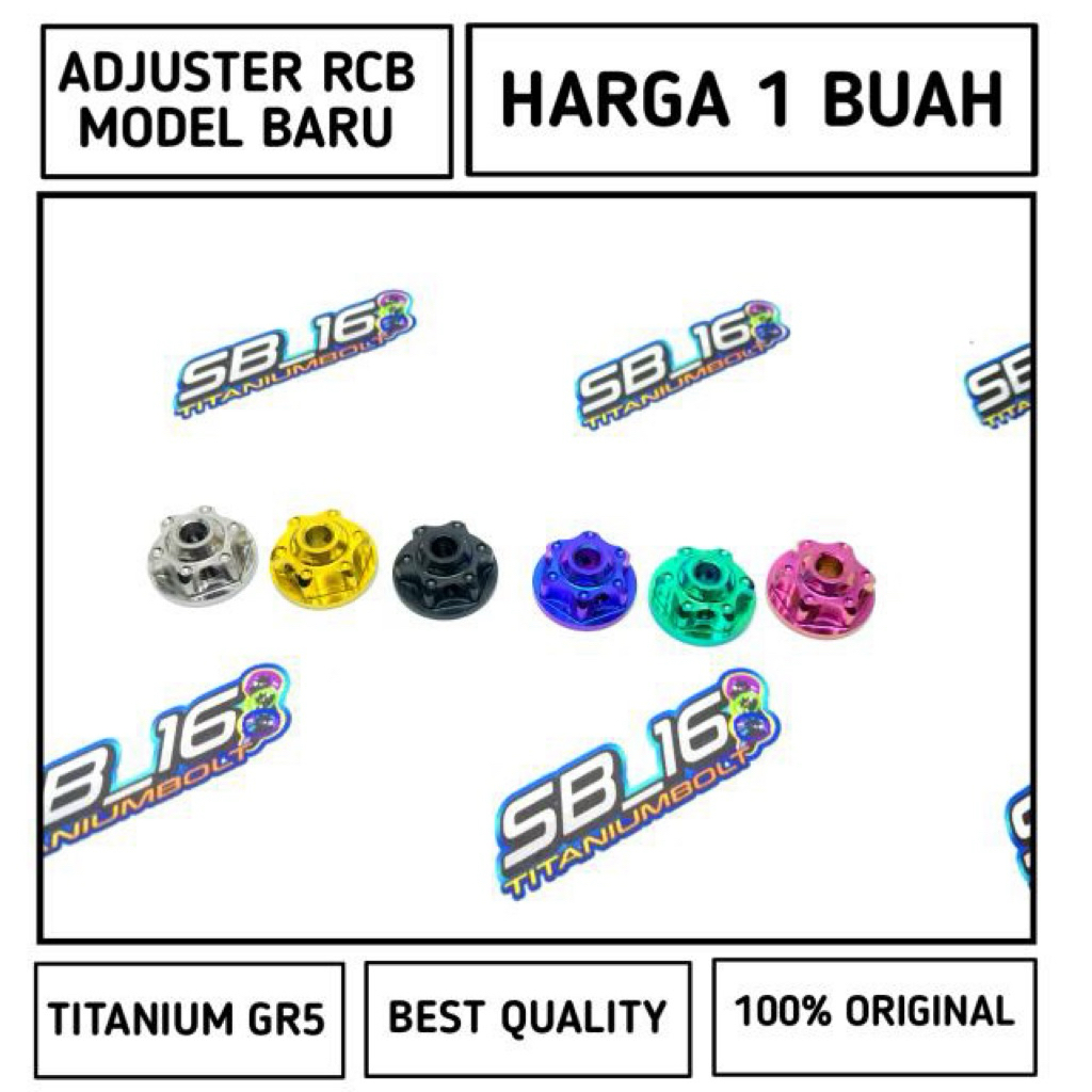 ADJUSTER RCB S1 MODEL TERBARU TITANIUM GR5