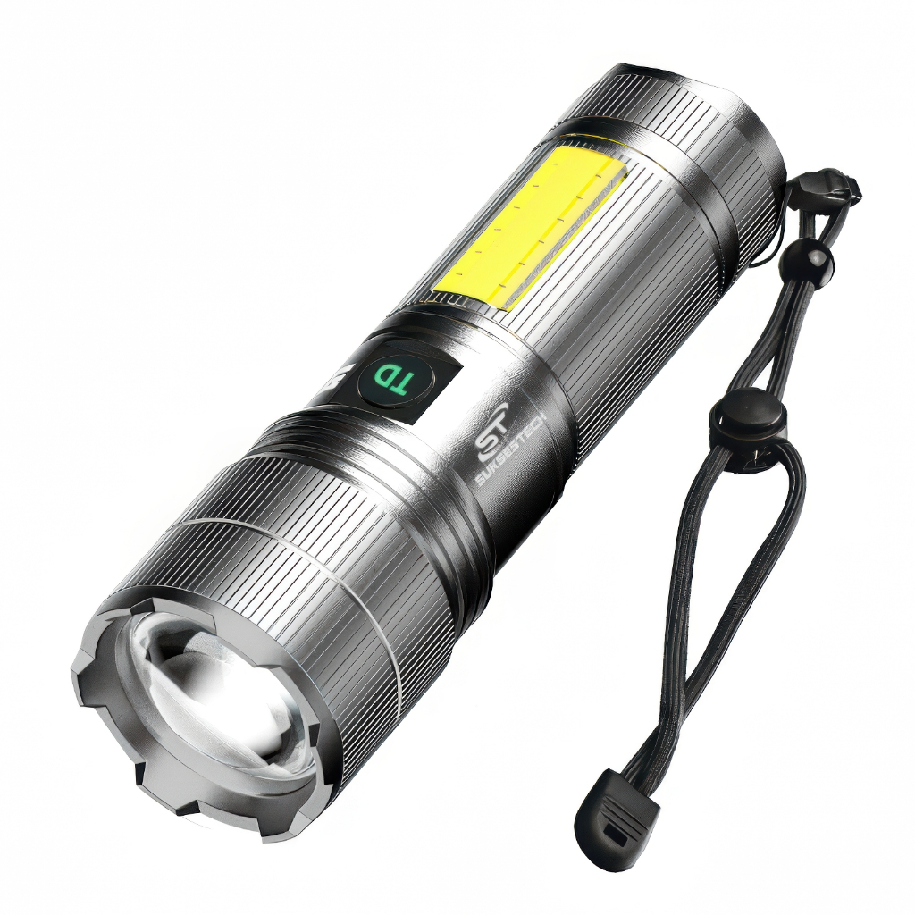 Senter Dengan 4 Mode Cahaya Senter LED COB Free USB Type C TD-C31C
