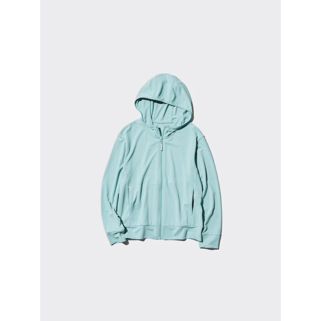 jaket hoodie anak airism hijau mint