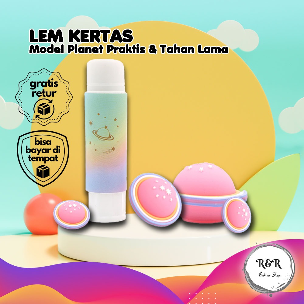 

Lem Kertas Anak Motif Lucu DIY Karakter Planet Lem Kertas Praktis untuk Sekolah Lem Kertas Imut Model Planet Lem