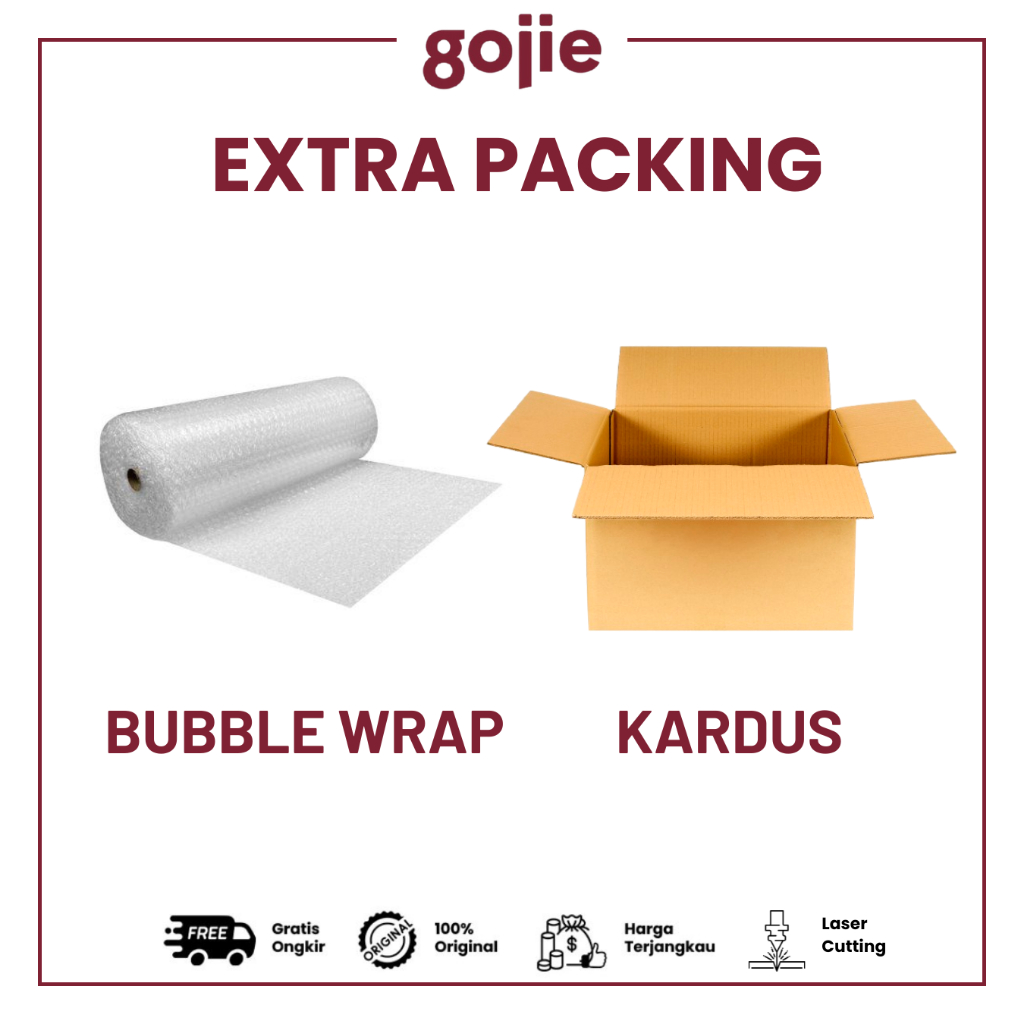 

EXTRA BUBBLE WRAP ATAU KARDUS UNTUK TAMBAHAN KEAMANAN BARANG