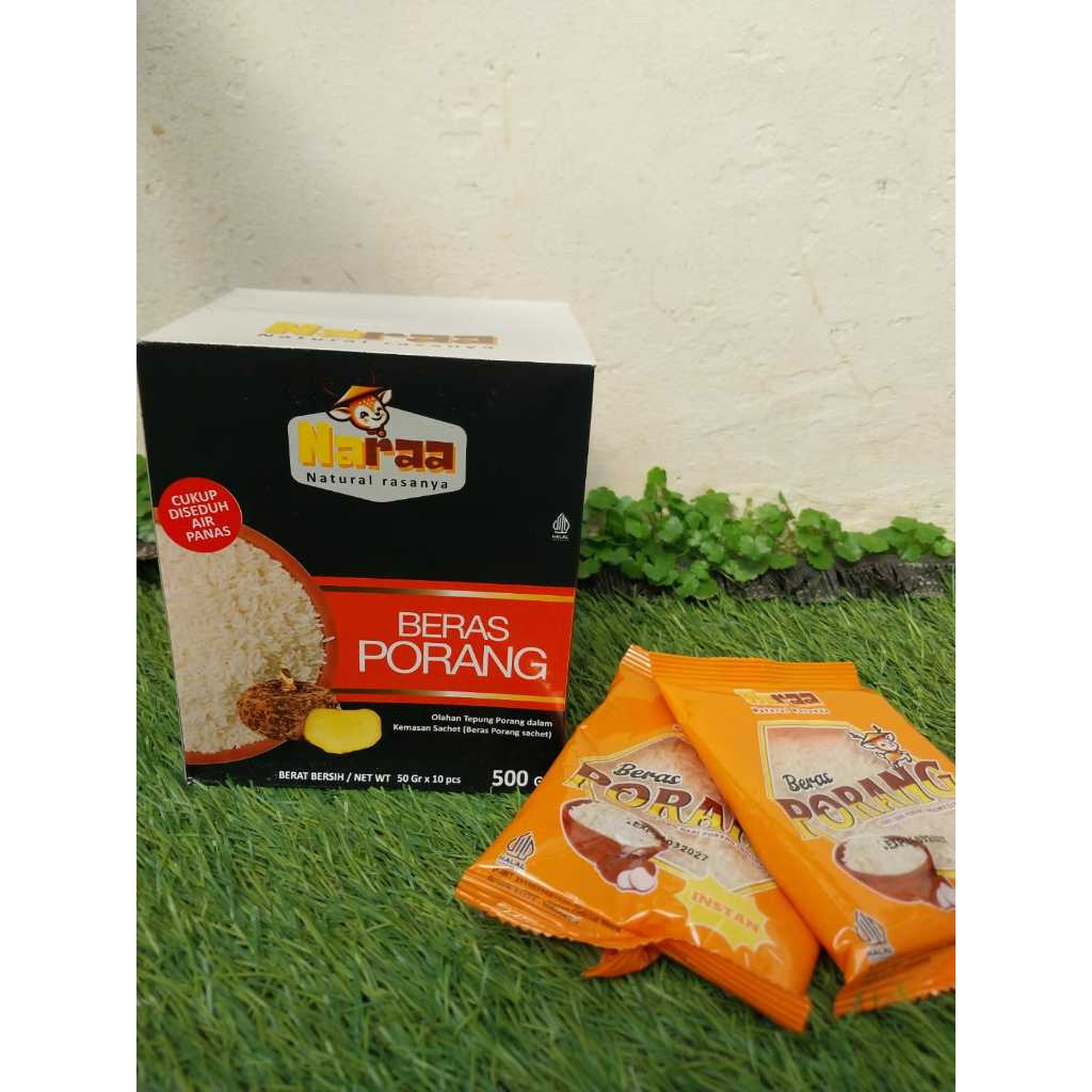 

Naraa Beras Porang Shirataki Rendah Karbo Konjac Rice Diet DEBM Keto Kemasan Box